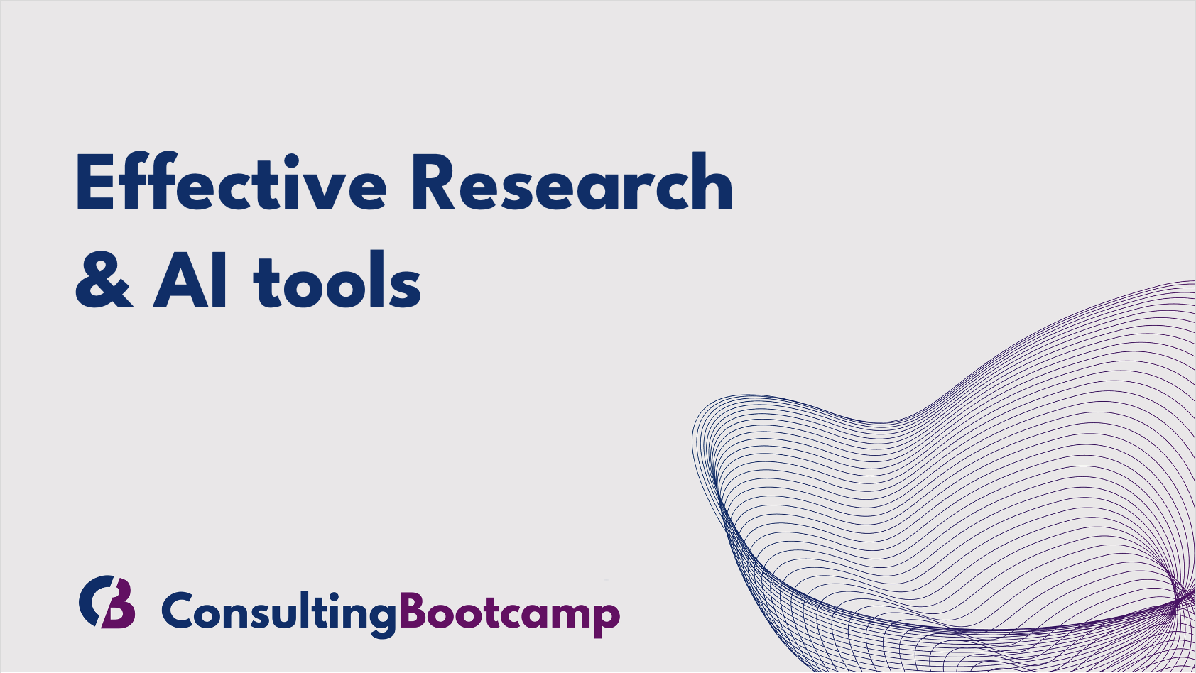Class 2: Effective Research & AI tools